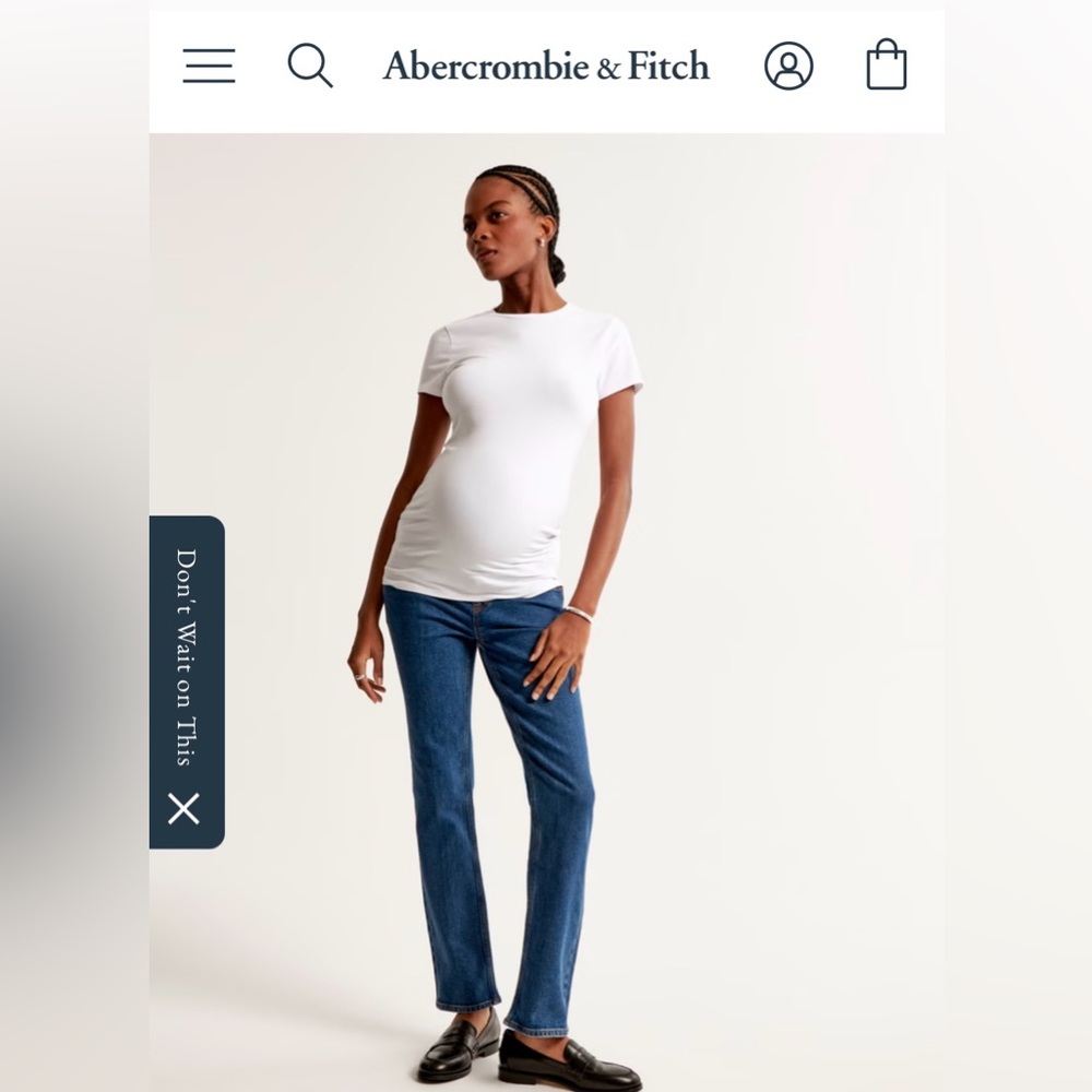 A&F Maternity size LONG